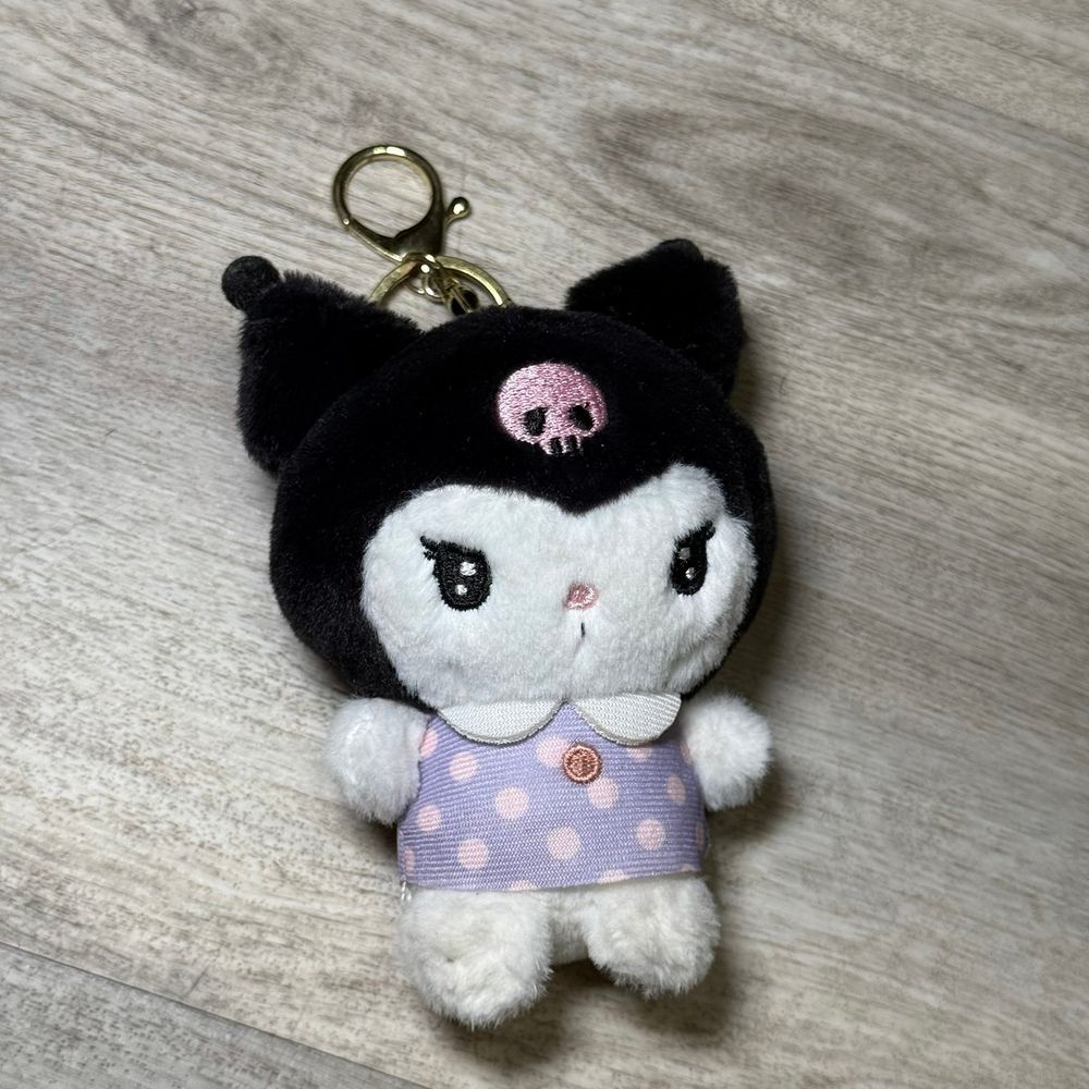 Kuromi plush keychain